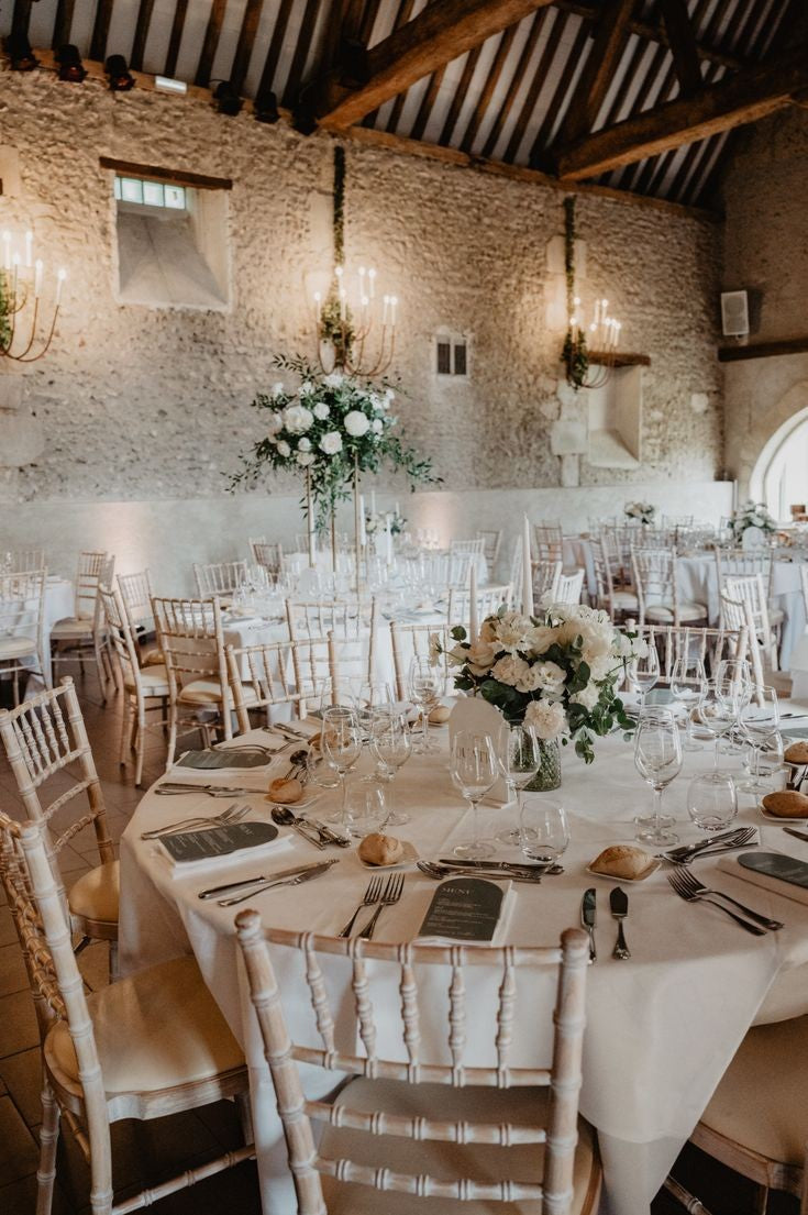 Location de Nappe Blanche Ronde - 280cm